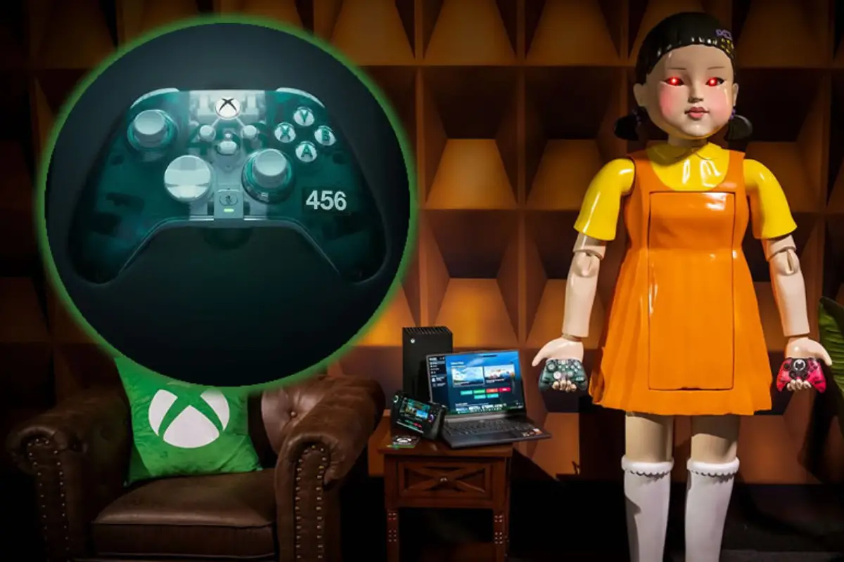 Microsoft está sorteando uma boneca de quase 2 metros e 456 controles de Xbox inspirados em Round 6!